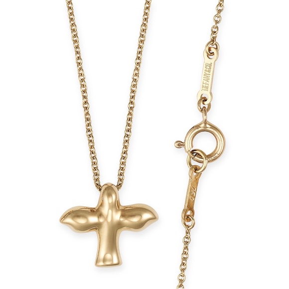 Tiffany & Co. 18k YG  Bird Cross - Picture 7 of 14